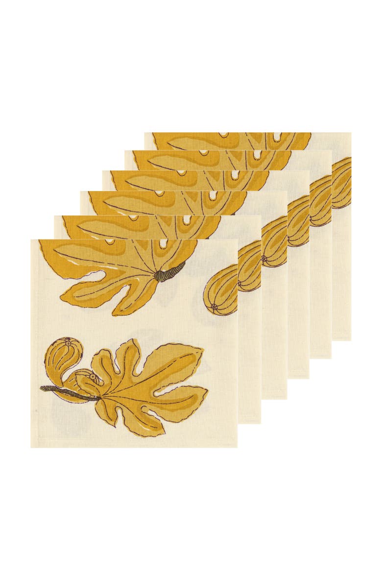 Fig Napkins, Alternate, color, Citrine 19" x 19"