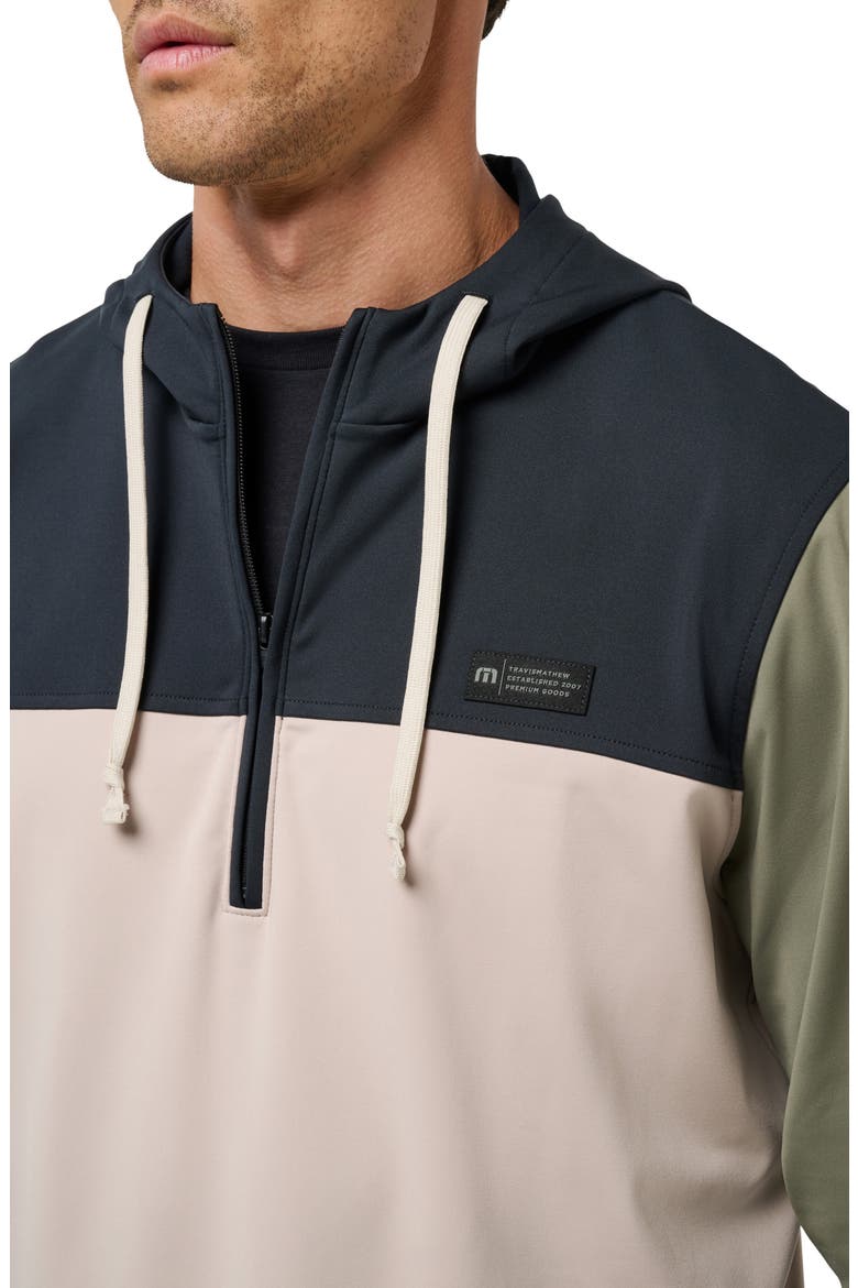 Brrrr Season Colorblock Half Zip Hoodie, Alternate, color, BLACK MULTI