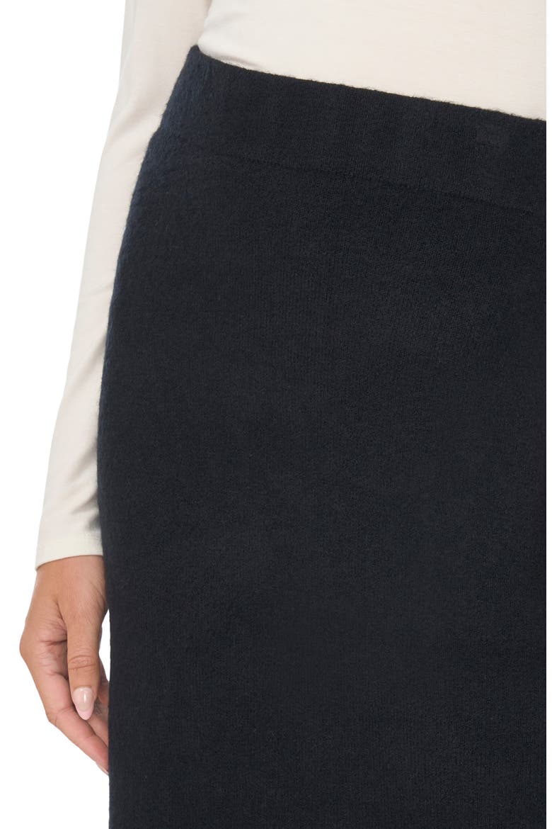 Side Slit Midi Skirt, Alternate, color, RICH BLACK