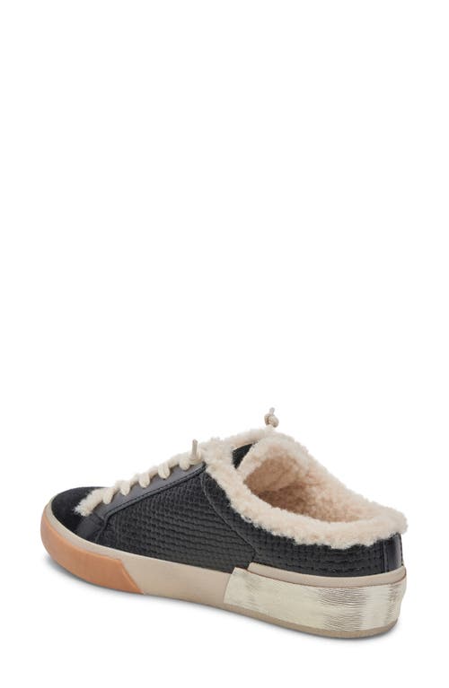 Dolce Vita Zantel Faux Shearling Lined Slip-on Sneaker In Black