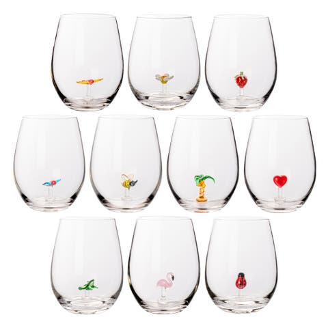 Stemless Wine Glass Set