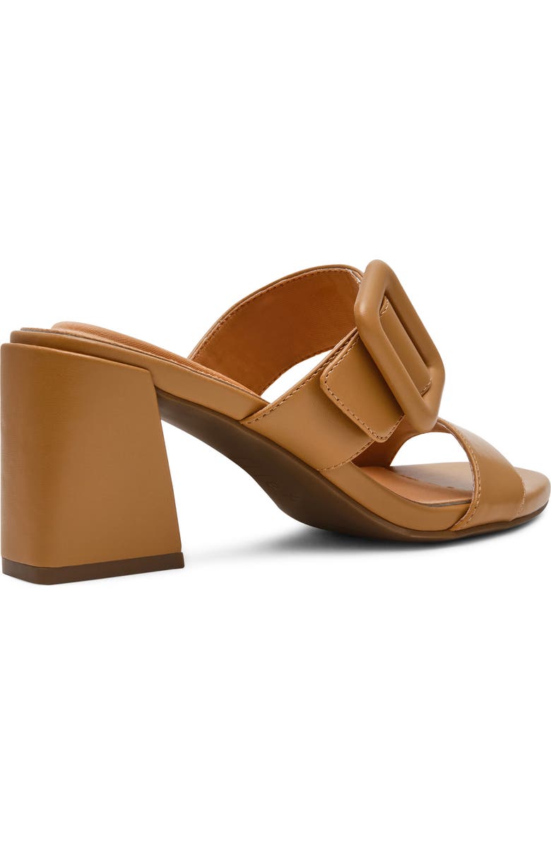 Anne Klein Narita Buckle Strap Block Heel Sandal, Alternate, color, Sand