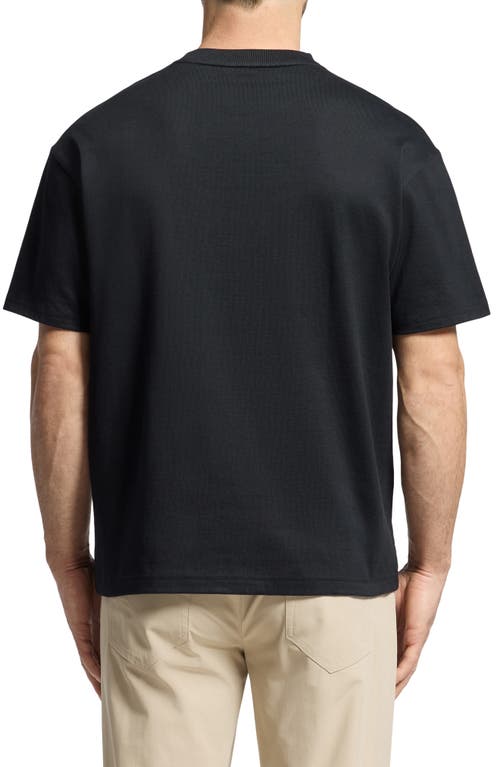 Psycho Bunny Desert Relaxed Fit Embroidered Heavyweight Pocket T-shirt In Black