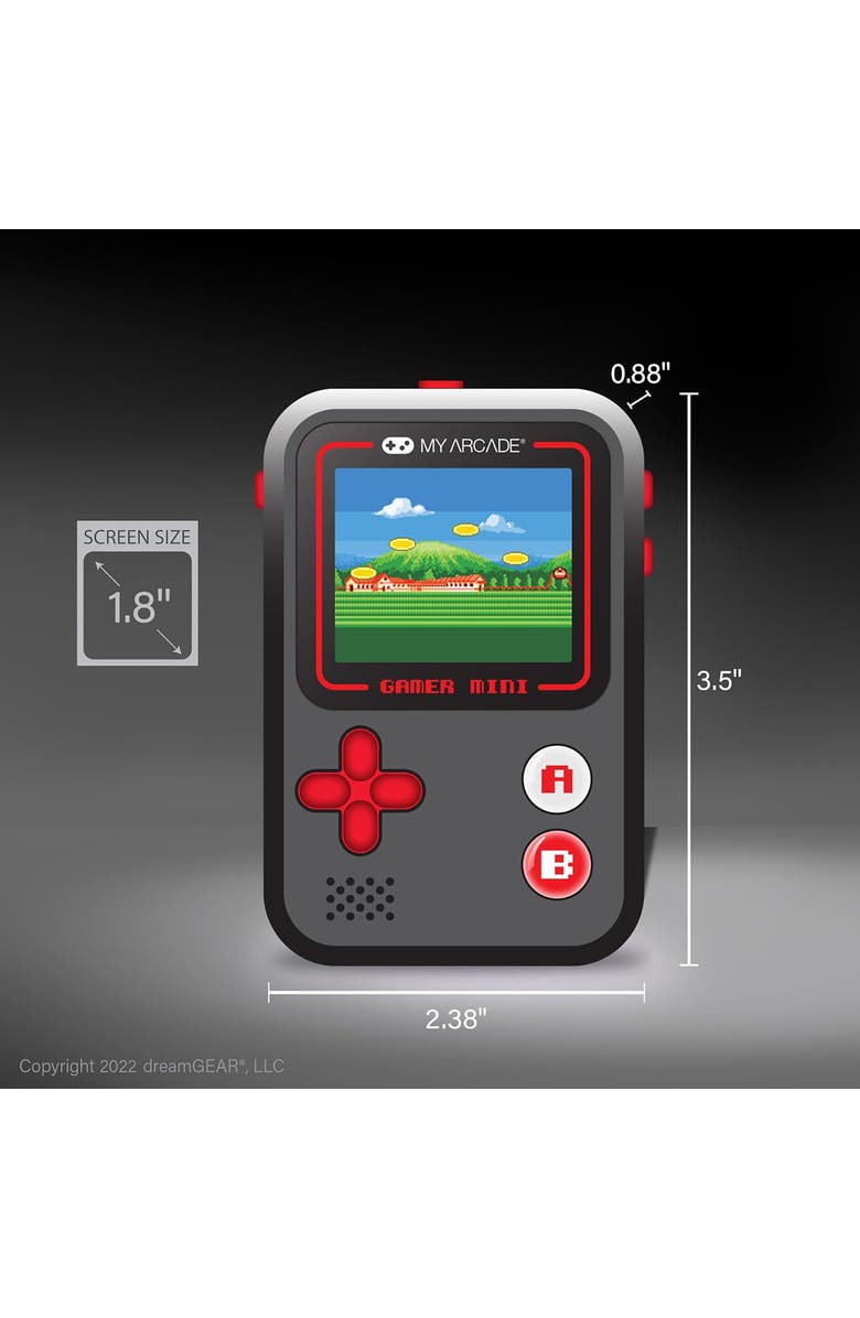 My Arcade Dgun-3925 Gamer Mini Classic - Red, Alternate, color, Multicolor