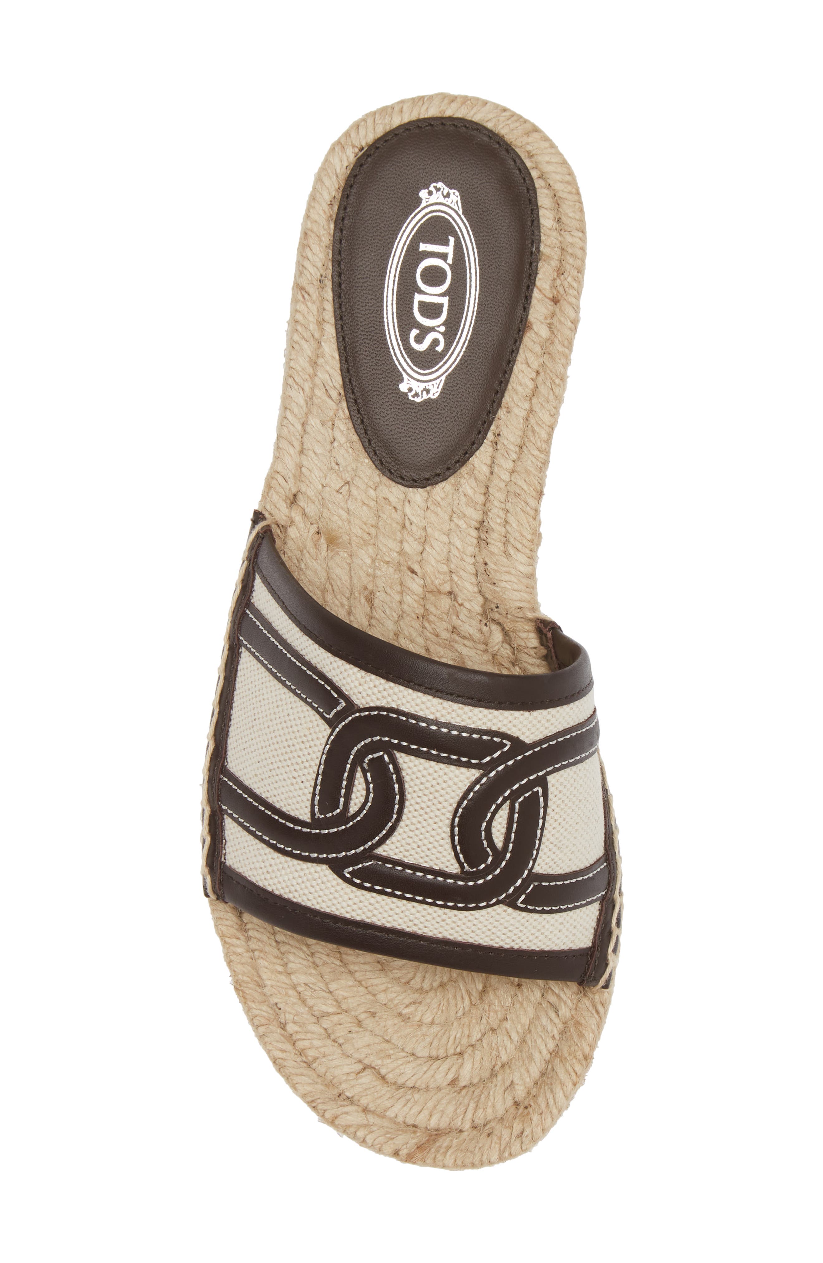 Tod's Chain Motif Sandal, Alternate, color, 