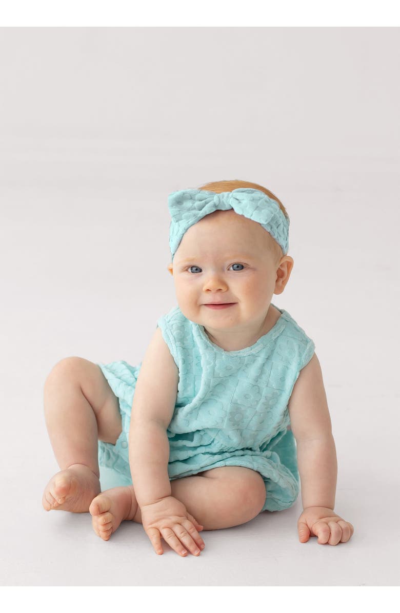 Mabel + Honey Queenie Sleeveless Romper, Alternate, color, Blue