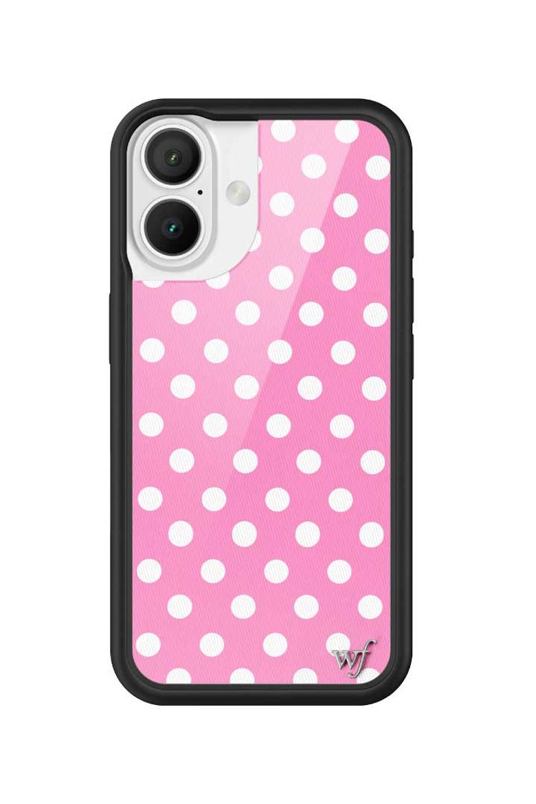 Polka Dot | Pink and White iPhone Case, Alternate, color, Pink
