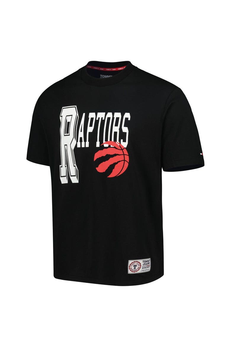 Men's Tommy Jeans Black Toronto Raptors Mel Varsity T-Shirt, Alternate, color, Black