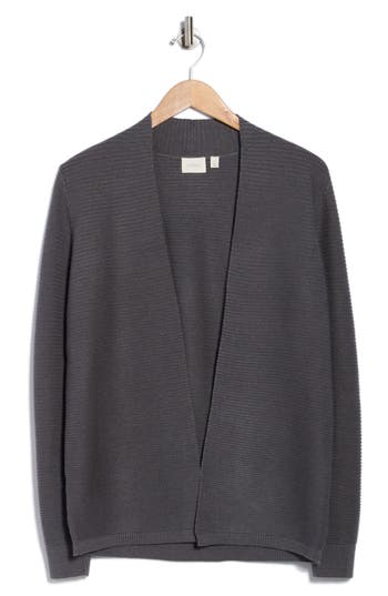 Cyrus Link Stitch Cardigan In Black