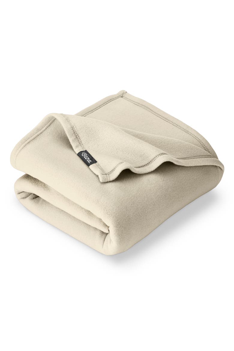Lightweight Polar Fleece Blanket, Main, color, Oyster