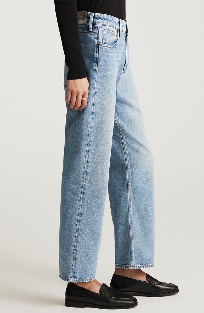 Mavi Jeans Savannah High Waist Straight Leg Jeans, Alternate, color, Light Brushed Classic Denim