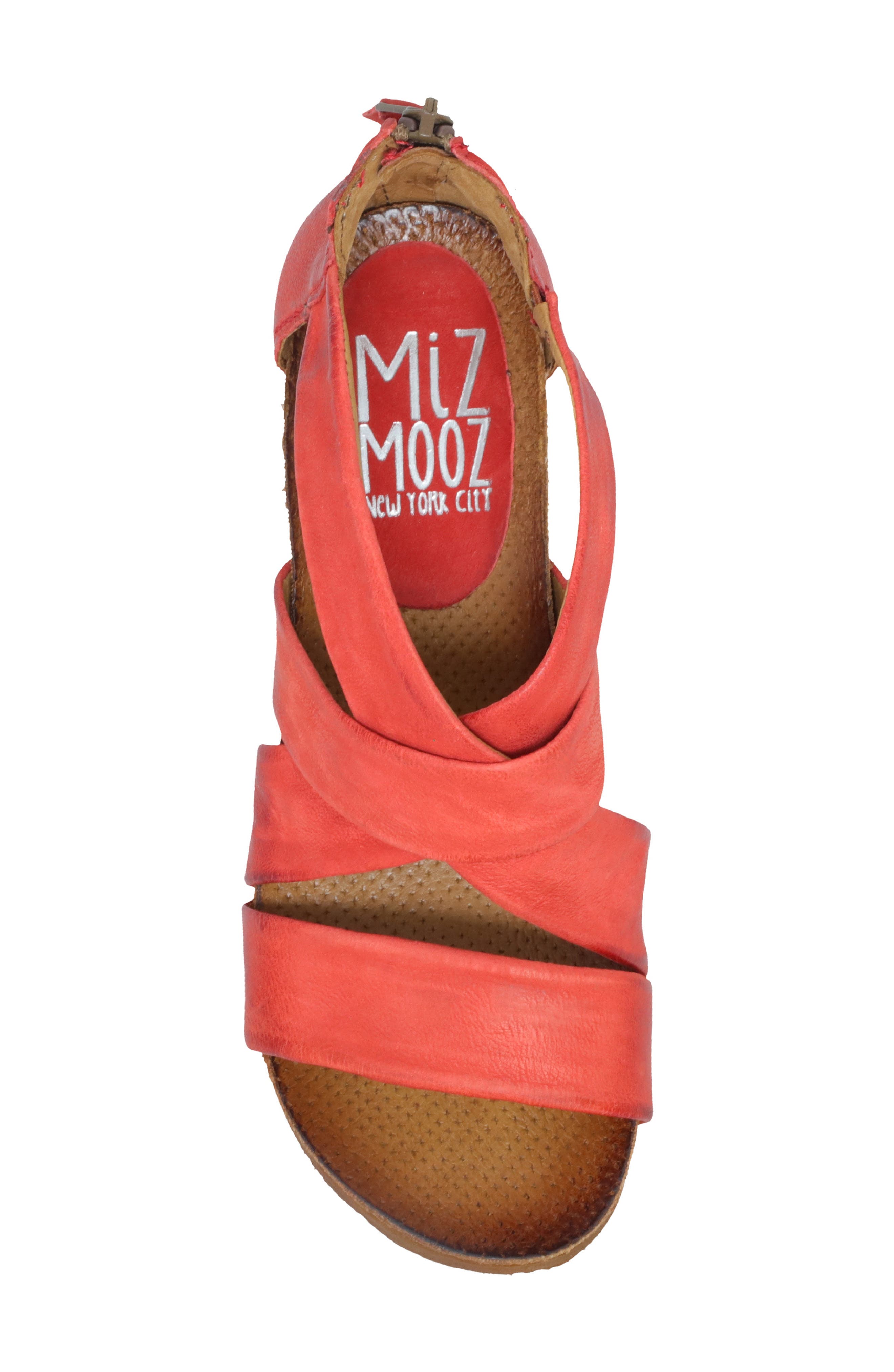 Mika Strappy Sandal, Alternate, color, TOMATO LEATHER