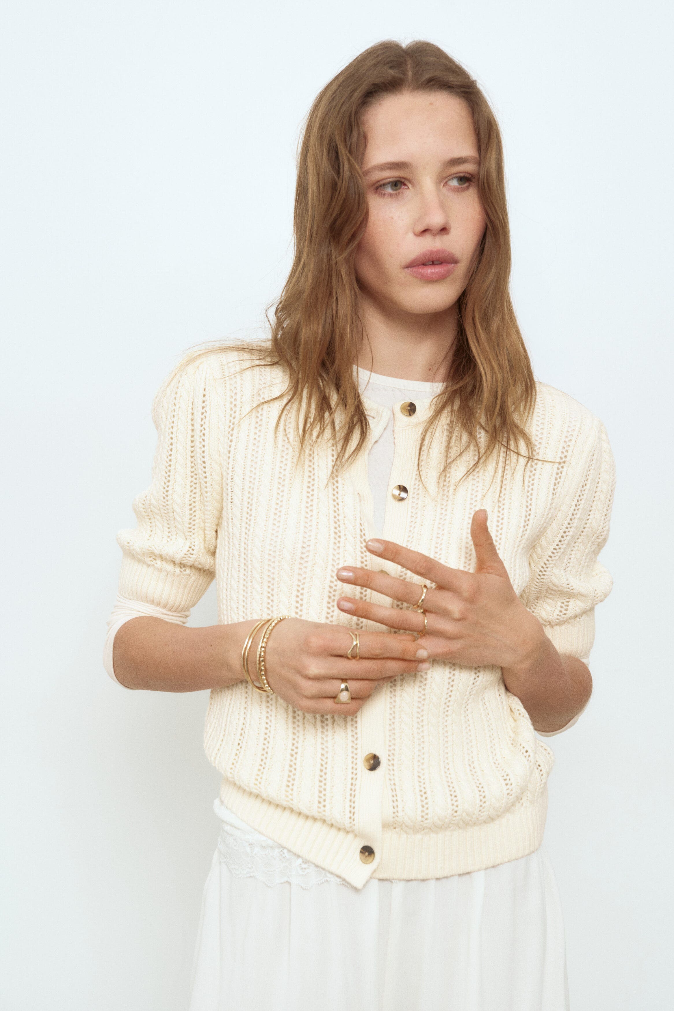Pointelle-knit Cardigan - image 2