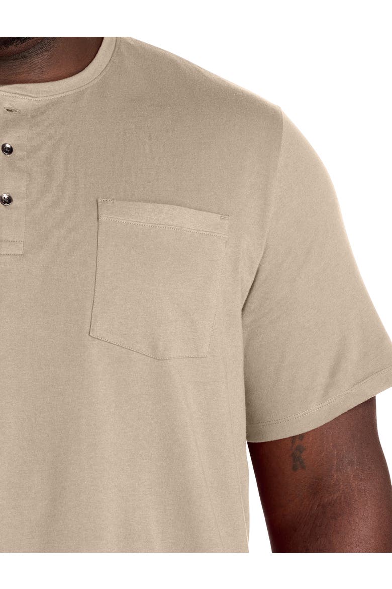 Slub Henley Shirt, Alternate, color, WHITE PEPPER