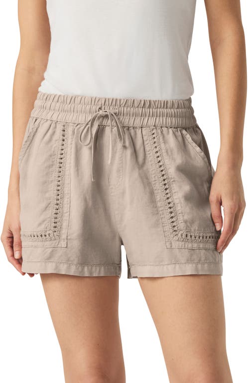 Splendid Catalina Linen Blend Shorts In Gray