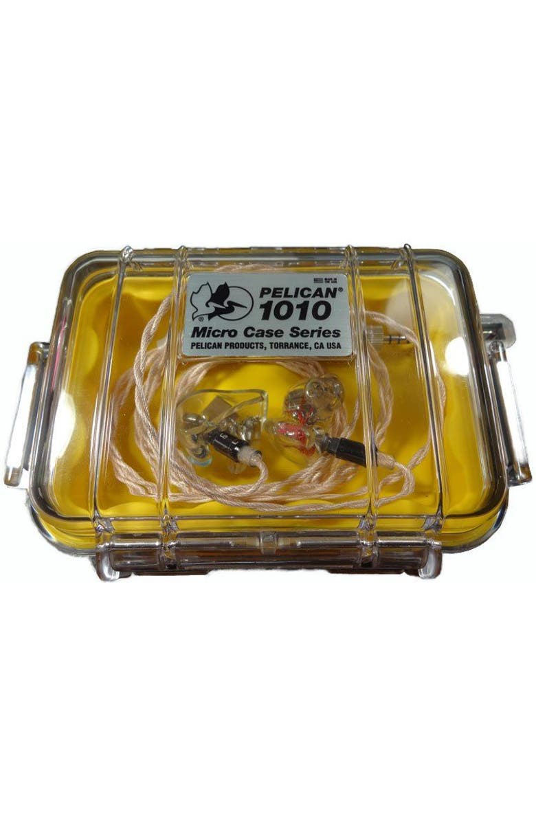 Pelican 1010 Micro Case for iPhone, Cell Phone, GoPro, Camera, and More, Alternate, color, Black/Clear