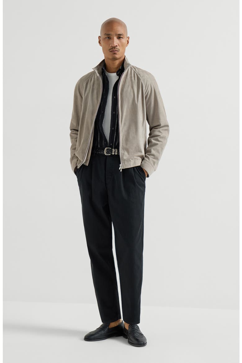Suede jacket, Alternate, color, Khaki