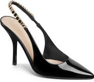 Gucci Signoria Pointed Toe Slingback Pump