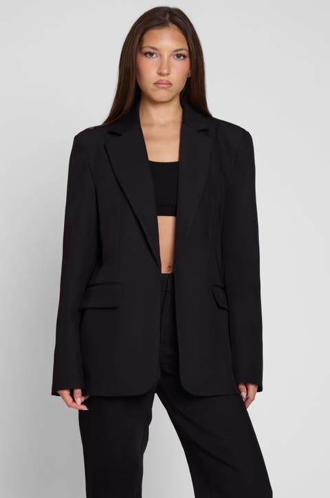 Classic Column Oversized Blazer