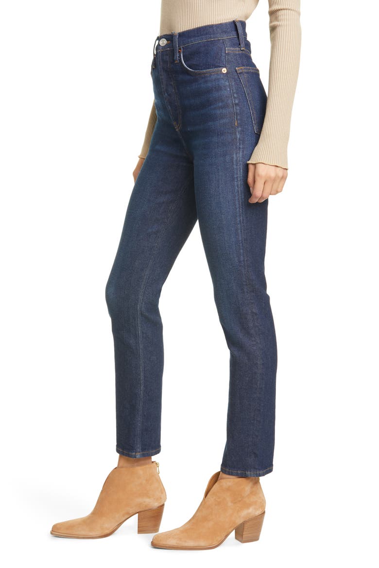 Originals Power Stretch High Waist Ankle Skinny Jeans, Alternate, color, WORN HERITAGE