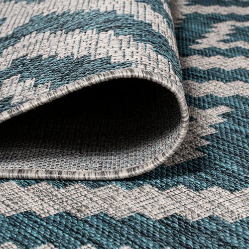 Jonathan Y Sintra Diamond Indoor/outdoor Area Rug In Blue/gray
