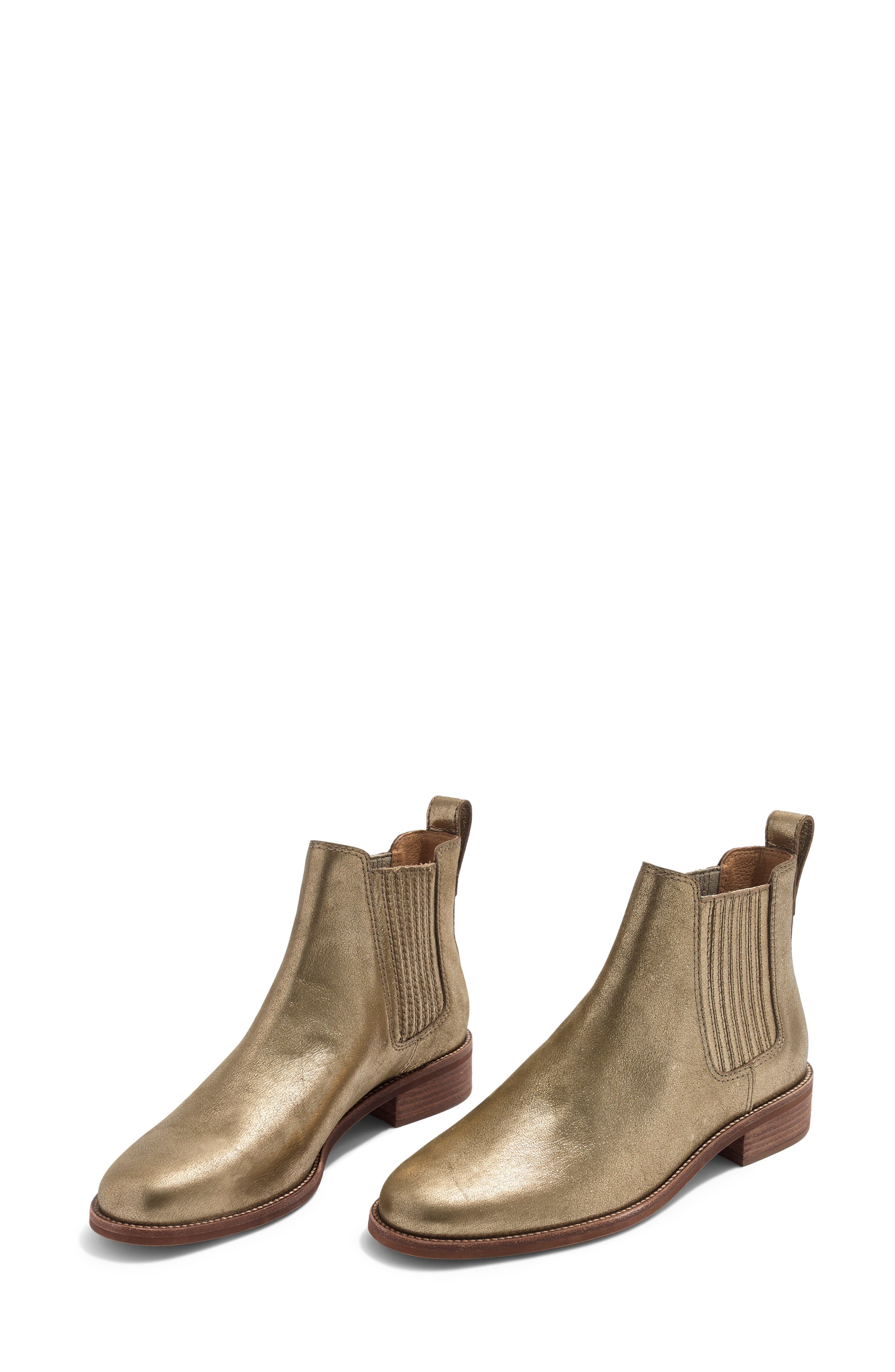 The Ainsley Chelsea Boot, Main, color, OLIVE BRONZE LEATHER