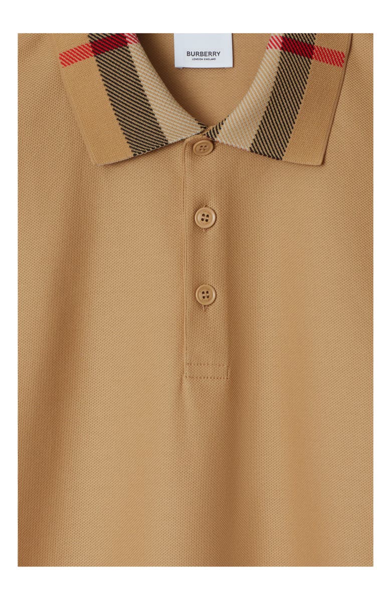 Burberry Cotton Polo Shirt, Alternate, color, Beige