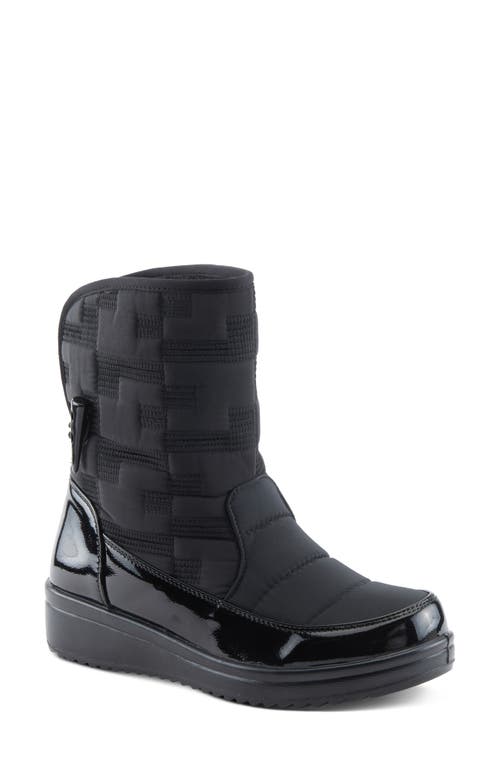 Flexus By Spring Step Daffo Waterproof Faux Shearling Lined Boot In Black