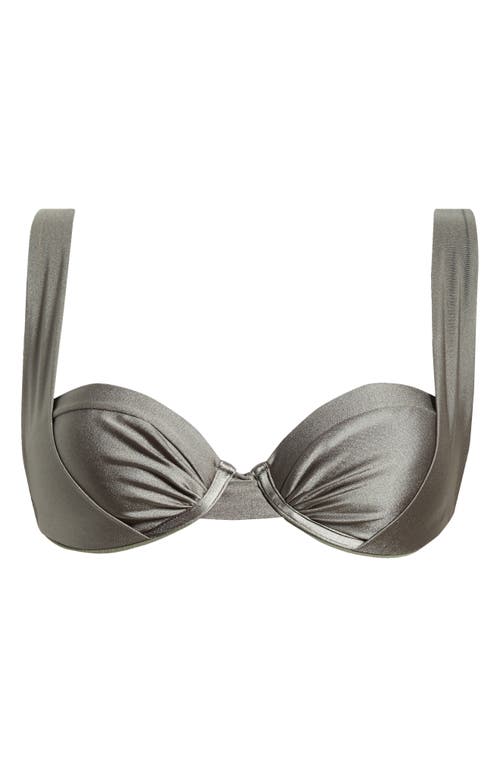BOAMAR BOAMAR SHEYLA METALLIC UNDERWIRE BIKINI TOP 