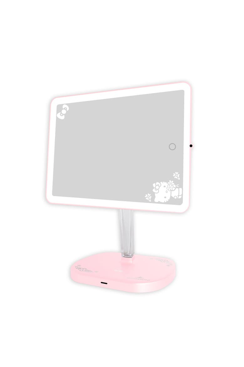 Hello Kitty Touch Pro 2.0 LED Makeup Mirror with Qi Charging Base, Alternate, color, Pink
