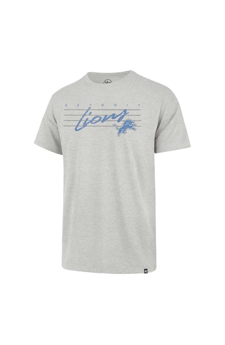'47 Men's '47 Gray Detroit Lions Downburst Franklin T-Shirt, Alternate, color, Gray