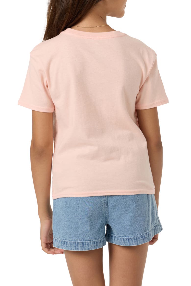Kids' Calico Angie Graphic Tee, Alternate, color, PEACH LIGHT