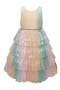 Kids' Ruffle Tiered Sequin Party Dress
