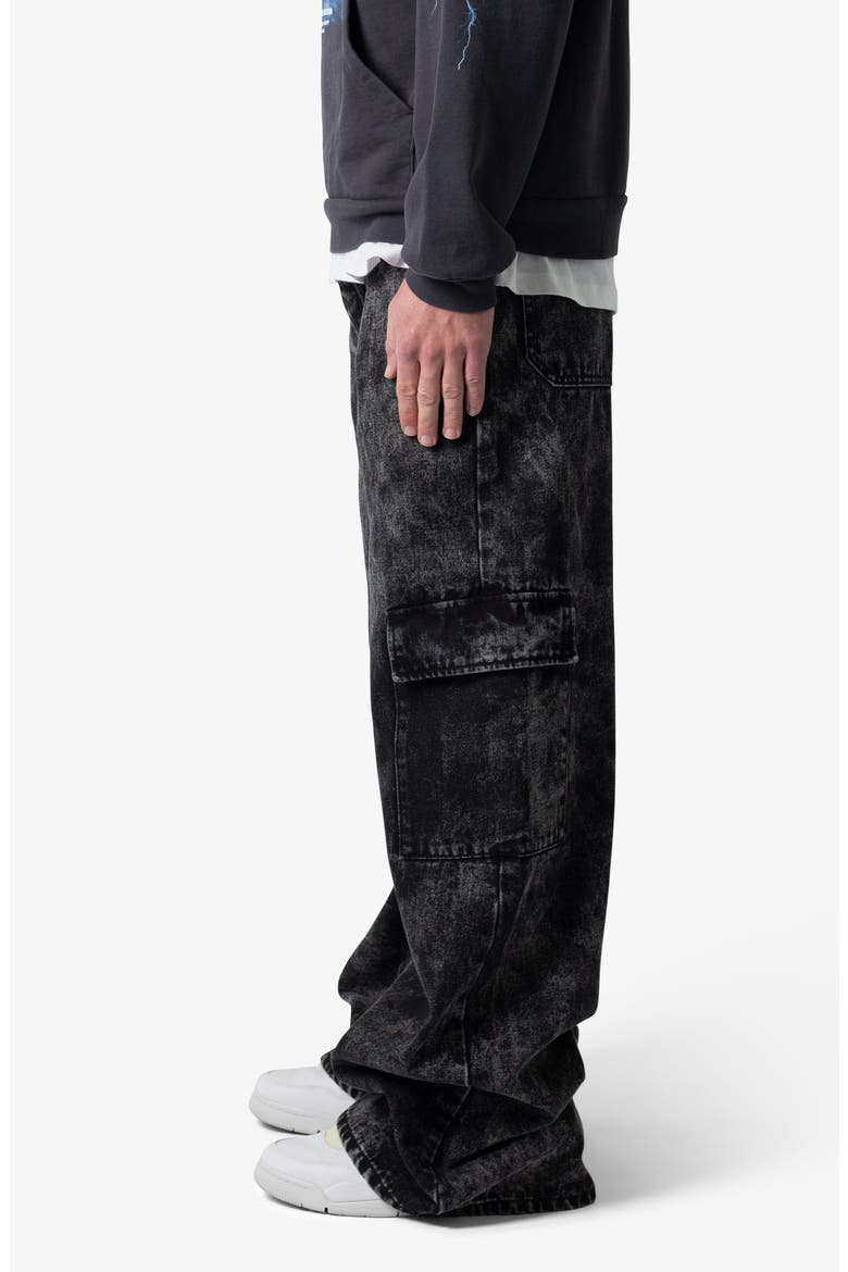 Void Baggy Cargo Jeans, Alternate, color, WASHED BLACK