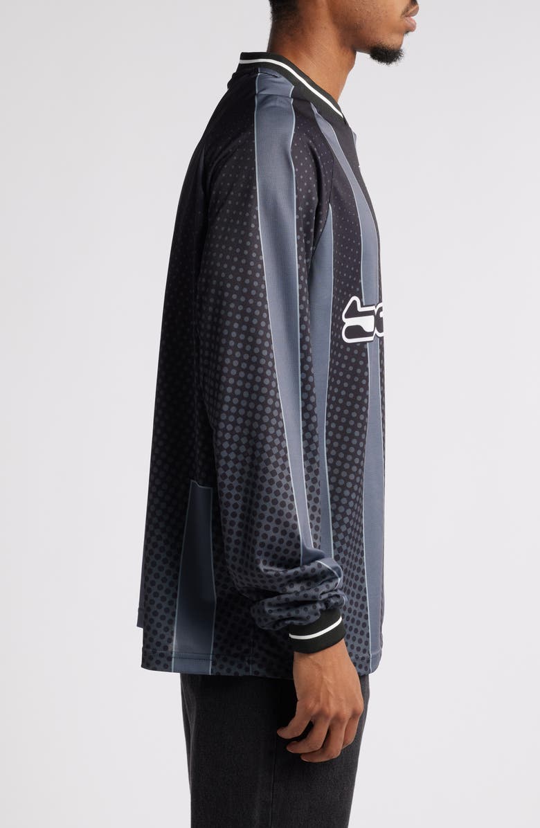 Butter Goods Corrosive Stripe V-Neck Jersey, Alternate, color, 