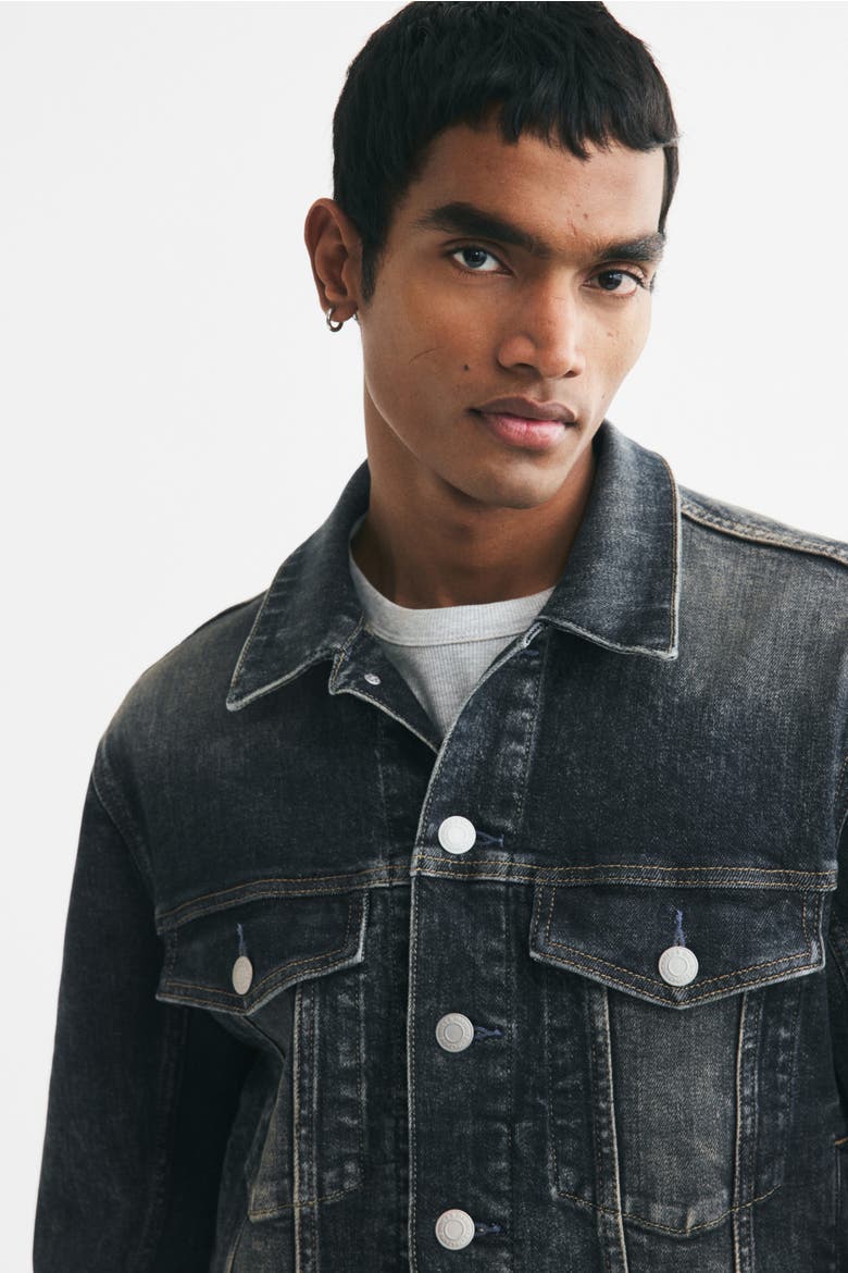 Denim Trucker Jacket, Alternate, color, Denim blue