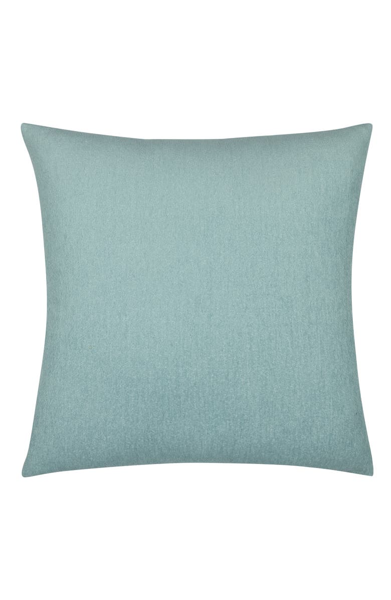 Elaine Smith Hibiscus Mist Rope Hand Appliqued Indoor & Outdoor Woven Accent Pillow, Alternate, color, Mist