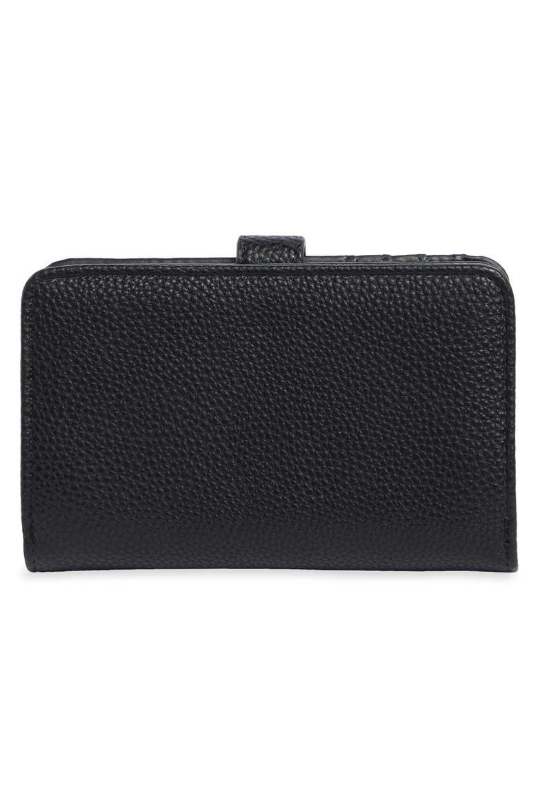 Faux Leather Wallet, Alternate, color, BLACK