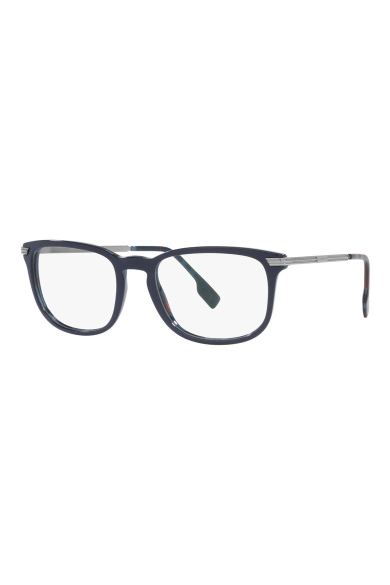Cedric 54mm Rectangular Optical Glasses, Alternate, color, NAVY