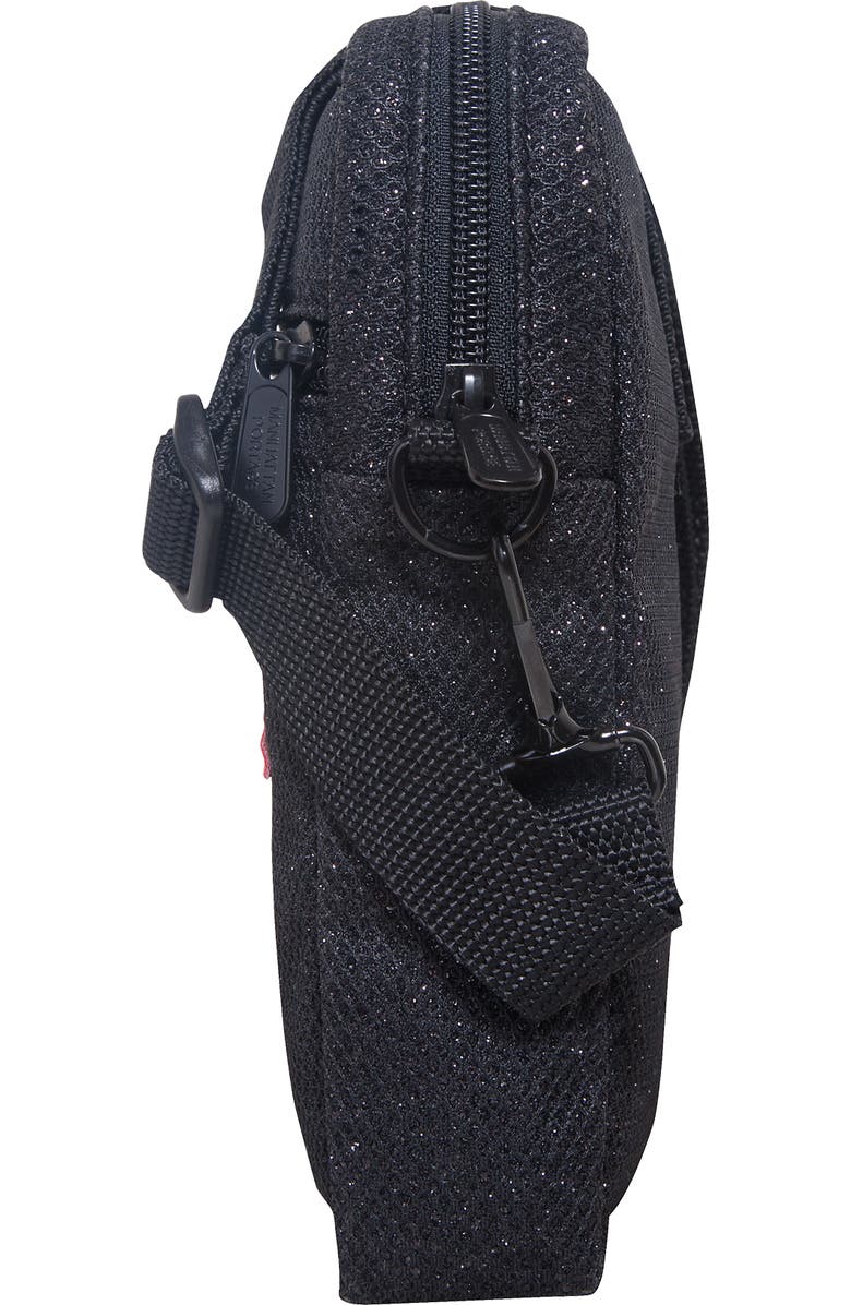 Manhattan Portage Midnight City Lights Crossbody Bag, Alternate, color, Black