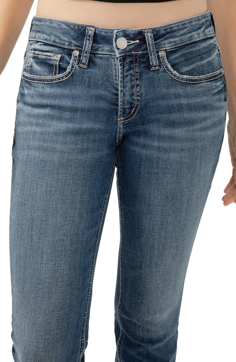 Silver Jeans Co. Britt Low Rise Capri Jeans, Alternate, color, Indigo