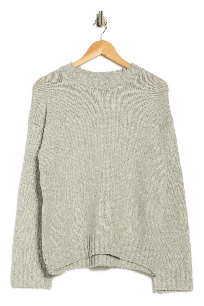 Cozy Crewneck Sweater, Alternate, color, GREY