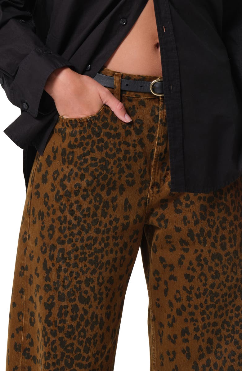 Citizens of Humanity Miro High Waist Barrel Jeans, Alternate, color, Sepia Cheetah