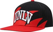 Mitchell & Ness Men's Mitchell & Ness Red/Black UNLV Rebels Sharktooth Snapback Hat
