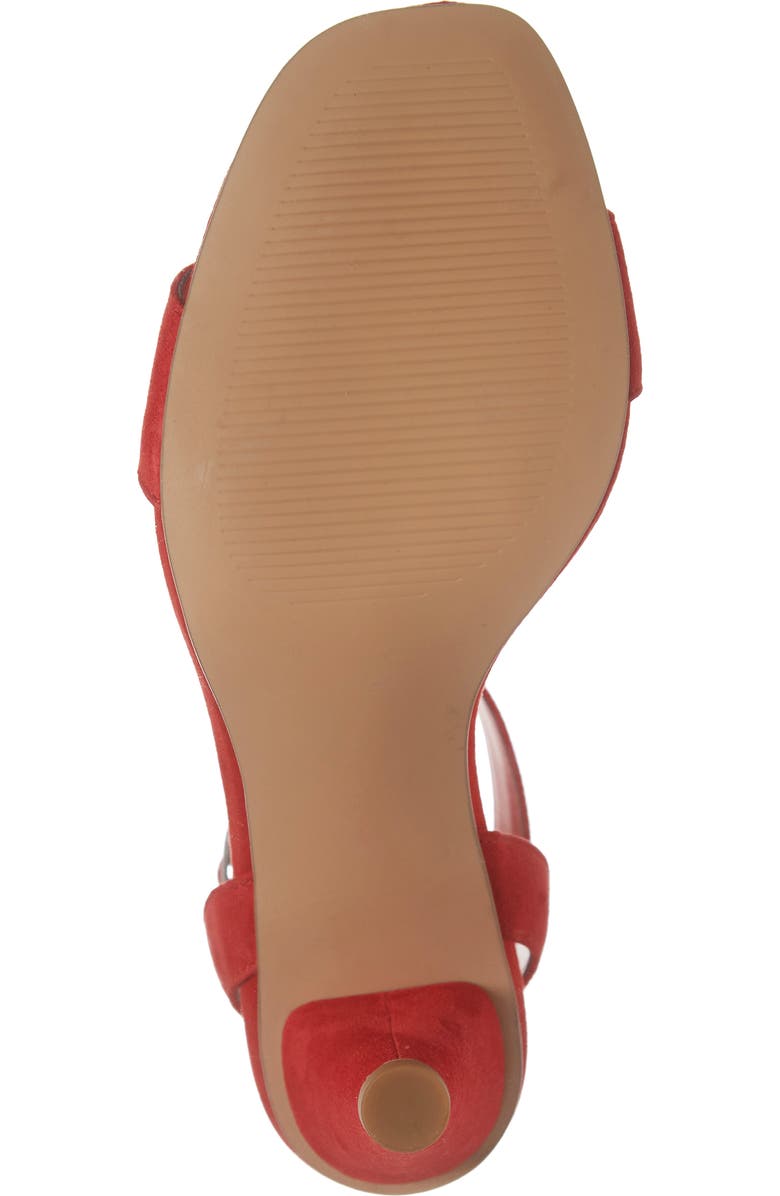 BP. Cleo Cone Heel Sandal, Alternate, color, Red Suede