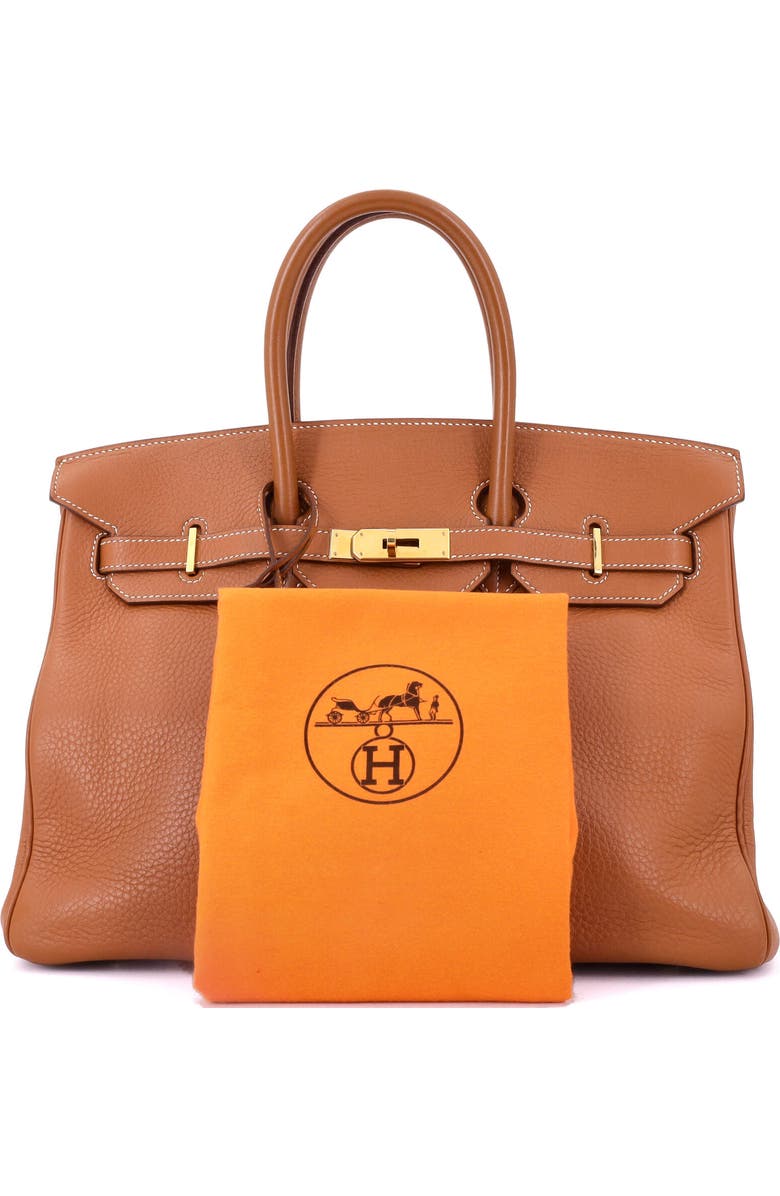 Pre-Owned Hermes Birkin Handbag Brown Clemence with Gold Hardware 35, Alternate, color, Etrusque
