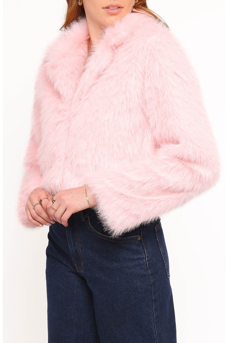 Bobbi Faux Fur Jacket, Alternate, color, PINK