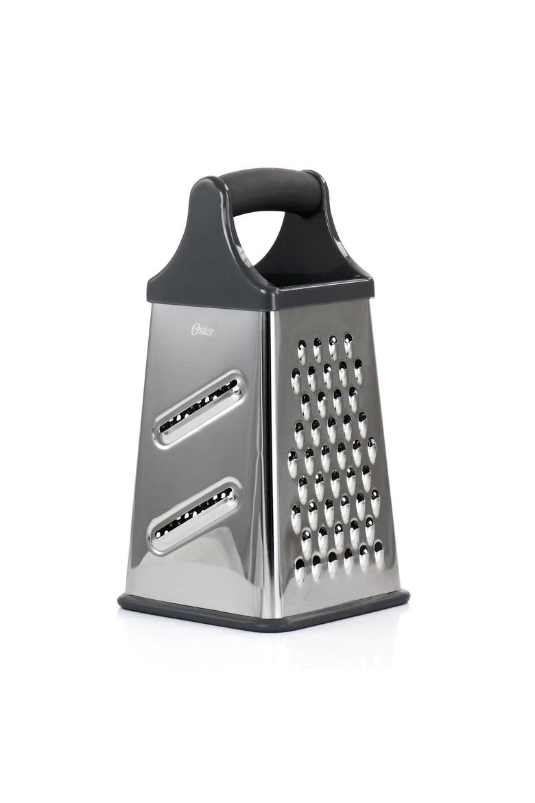 Stainless Steel Four Sided Box Grater, Alternate, color, Gray