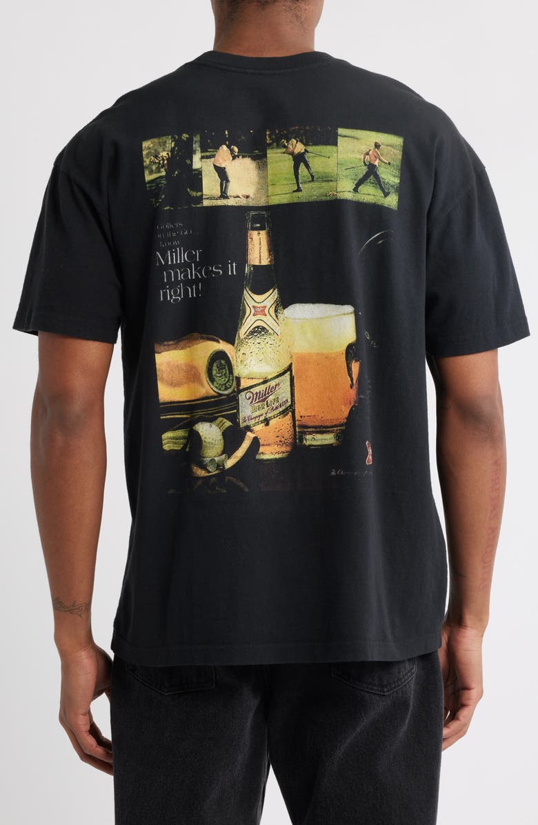 The Forecast Agency Miller<sup>®</sup> High Life Graphic T-Shirt, Alternate, color, Black