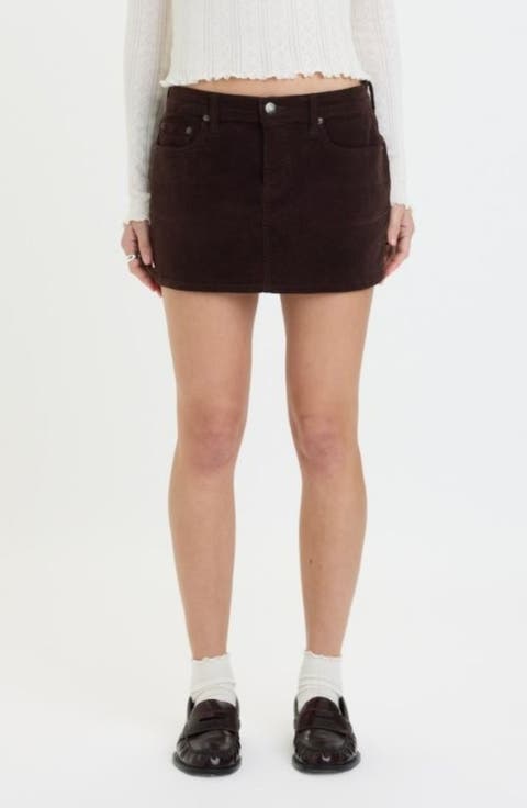 Fever Corduroy Miniskirt